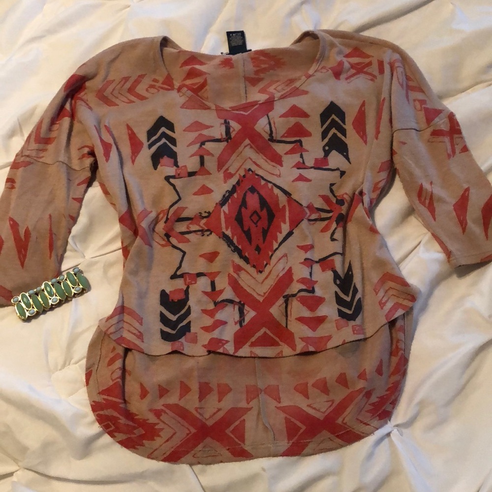 Tribal High Low Top